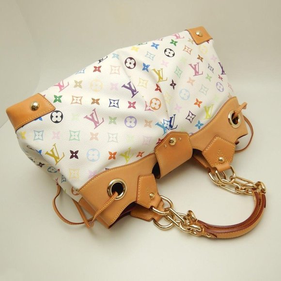 Louis Vuitton Multicolor Ursula Shoulder Bag Bron White - Picture 3 of 9